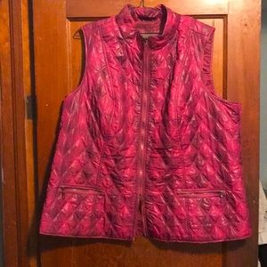 Burgundy vest by Spanner